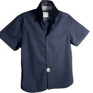 Mens short sleeve button down shirt